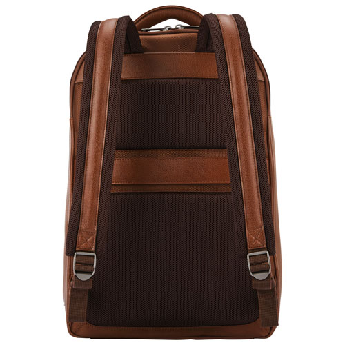 Samsonite Classic Leather 15.6" Laptop Commuter Backpack - Cognac