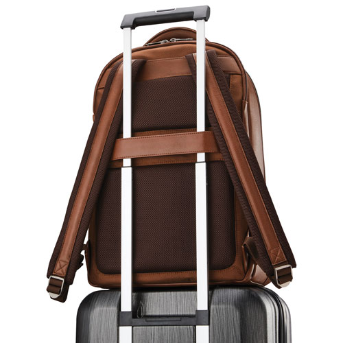 Samsonite Classic Leather 15.6" Laptop Commuter Backpack - Cognac