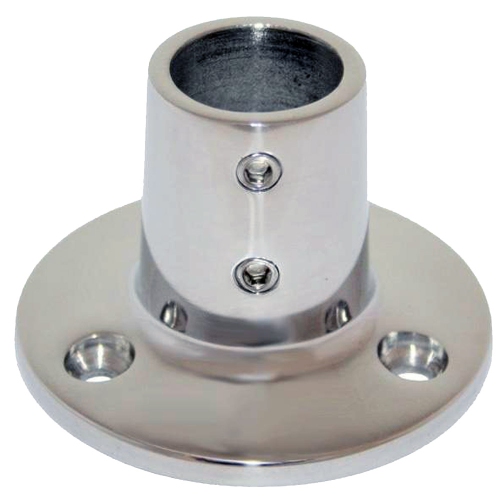 WHITECAP  1" O.d. 90° Round Base Ss Rail Fitting