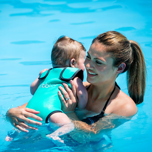 bbluv Wrap Wet Suit - 0-6 Months - Aqua