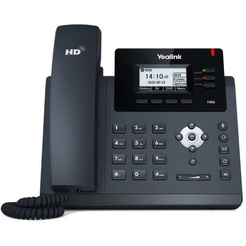 Téléphone VoIP SIP-T40G à 3 lignes Gigabit et IP HD de Yealink