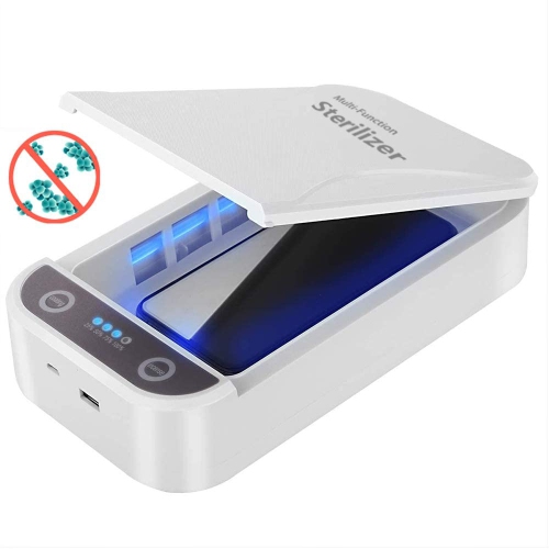 9W Boîte de stérilisation UV haute efficacité Portable Antibactérien LED UV-C Boîte de désinfection de lumière pour sucette Jouets Masques