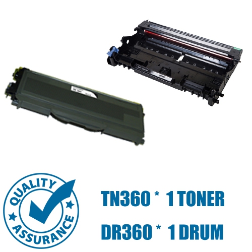 Printer Pro™ Toner & Drum PACK - Brother TN360 & DR360-Brother Printer HL-2140/2170/DCP-7030/MFC-7340/7840W