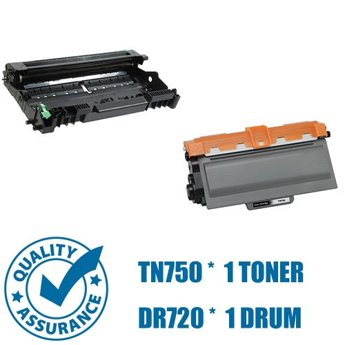 Printer Pro™ Toner & Drum PACK- Brother TN750 & DR720-Brother Printer DCP-8110/HL-5440D/6180DW/MFC-8510DN