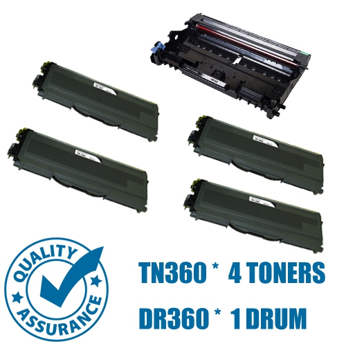 Printer Pro™ 4 Toners & Drum Brother TN360 & DR360-Brother Printer HL-2140/2170/DCP-7030/MFC-7340/7840W