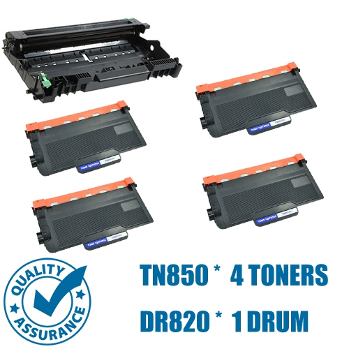 Printer Pro™ 4 Toners & Drum- Brother TN850 & DR820- Brother Printer MFC-L5700DW/MFC-L5850DW/MFC-L5900DW