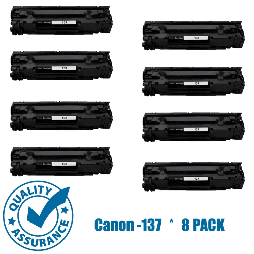 Printer Pro™ 8 Pack Canon 137/Canon-137 Black Toner Cartridge-Canon Printer MF212/216/217/227/229/232/236/244/247/249