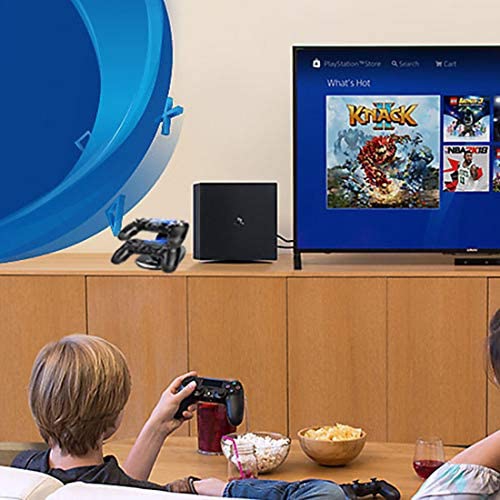 BONUSIS PS4 Controller -Dual USB Simultaneous Charger / Charging Dock Cradle Stand Accessory for Sony PS4 Control