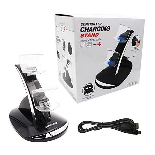 BONUSIS PS4 Controller -Dual USB Simultaneous Charger / Charging Dock Cradle Stand Accessory for Sony PS4 Control