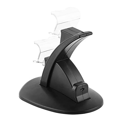 Gaming Console Charger for Sony PS4 Slim/Pro Controller,USB Dual Charging Docking Station Stand for Playstation 4