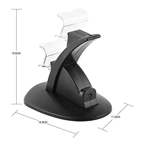 Gaming Console Charger for Sony PS4 Slim/Pro Controller,USB Dual Charging Docking Station Stand for Playstation 4