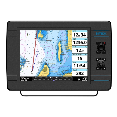 SI-TEX® NAVPRO1200FR - NavPro 1200F 12 Fish Finder/Chartplotter Kit with  US Coastal & Rivers Continental 4D Charts and MDS-12 Radar w/o Transducer 