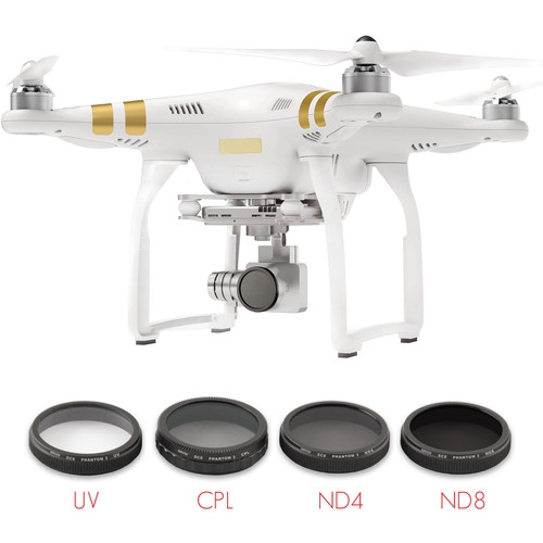 Bower 4-In-1 Drone Essentials Kit for Phantom 3/4-Series Drones