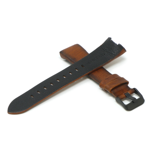 StrapsCo Antique Leather Watch Band Strap for Fitbit Charge 4 - Rust