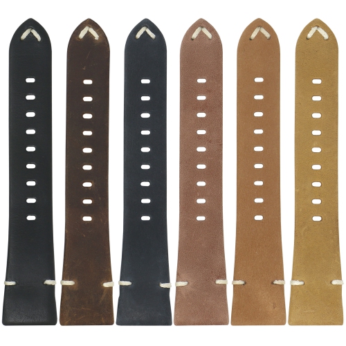 StrapsCo Bracelet de Montre en Cuir Vintage Cousu à la Main pour Fitbit Charge 4 - Rouille