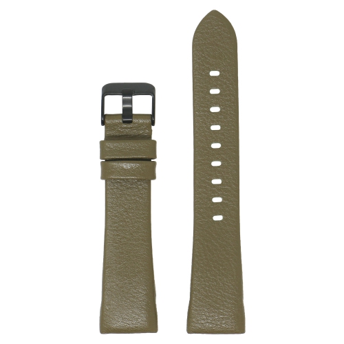 StrapsCo Textured Leather Watch Band Strap for Fitbit Charge 4 - Military Green