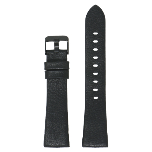 StrapsCo Textured Leather Watch Band Strap for Fitbit Charge 4 - Black