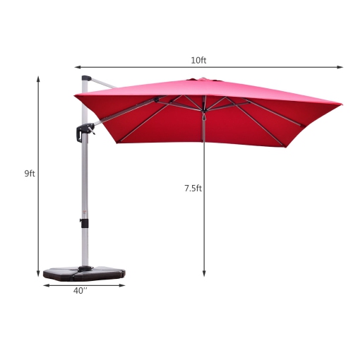 Parasol déporté 305cm