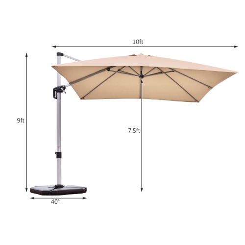 Parasol déporté 305cm