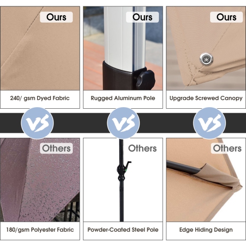 Parasol déporté 305cm