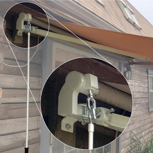 ALEKO AW10X8SAND31 Retractable Home Patio Canopy Awning 10 x 8 Feet Sand