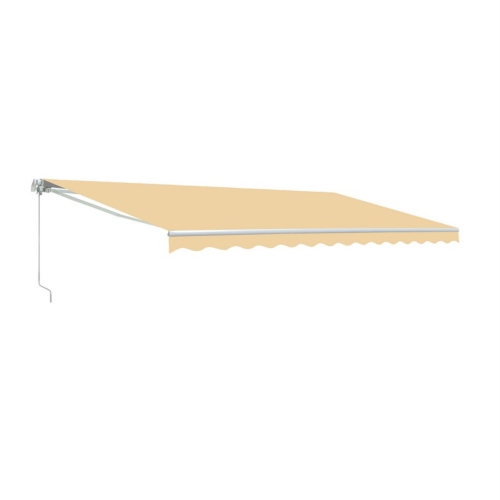 ALEKO AW10X8IVORY29 Retractable Home Patio Canopy Awning 10 x 8 Feet Ivory Color