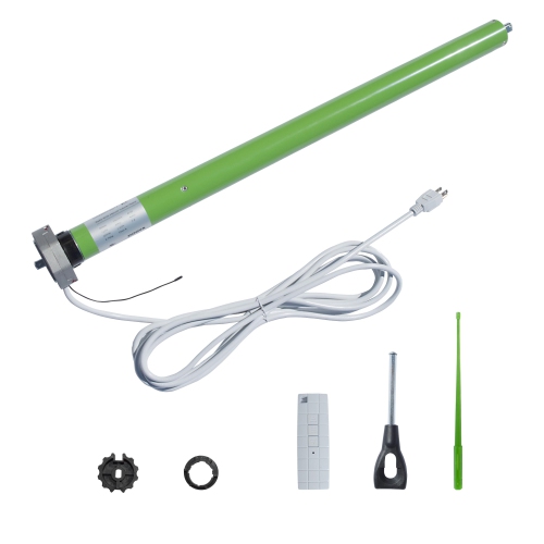 ALEKO AWM10X8GREYWHT Retractable Motorized Patio Awning 10X8 ft GREY/WHITE STRIPE