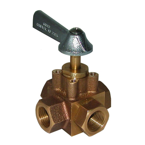 GROCO  1/2" 4-Port Tank Selector Valve