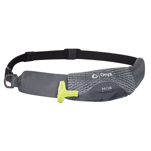 Onyx M-16 Manual Inflatable Belt Pack - Grey