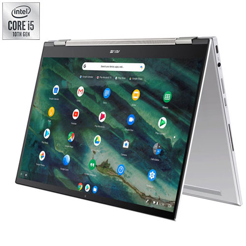 ASUS Flip C436 14" Touchscreen 2-in-1 Chromebook - White - En