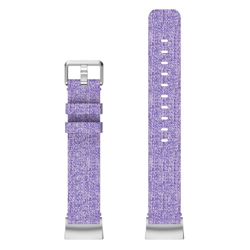 StrapsCo Woven Canvas Watch band Strap for Fitbit Charge 4 - Purple