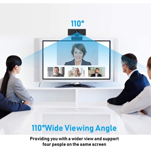 HD Webcam 1080P with Microphone, PC Laptop Desktop USB Webcams, Pro Streaming Computer Camera for Video Calling