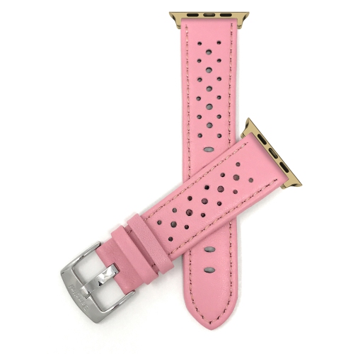 Pink leather sale watch band replacement