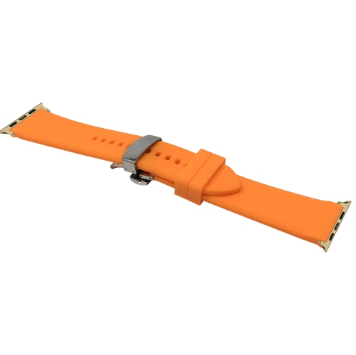 Bracelet en silicone/caoutchouc de Bandini pour Apple Watch Band 42&nbsp;mm/41&nbsp;mm/40&nbsp;mm/38&nbsp;mm, Series 11 10 9 8 7 6 5 et SE, fermoir