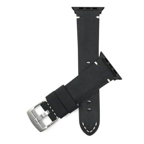 Bandini Leather Replacement Watch Strap for Apple Watch Band 46mm / 49mm / 45mm / 44mm / 42mm, Series 10 9 8 7 6 5 4 3 SE, Ultra 1 2, Vintage Distres