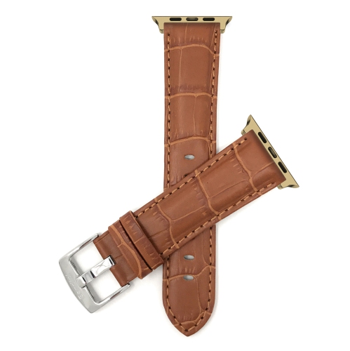 BANDINI  Leather Replacement Watch Strap for Apple Watch Band 46MM / 49MM / 45MM / 44MM / 42MM (Series 3), Series 12 11 10 9 8 7 6 5 Se, Ultra 3 2 1