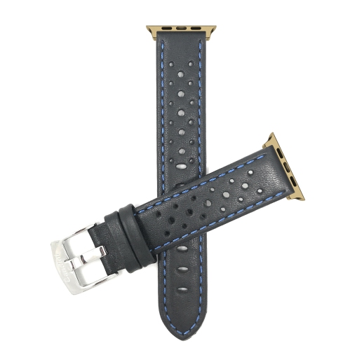 BANDINI  Leather Replacement Watch Strap for Apple Watch Band 46MM / 49MM / 45MM / 44MM / 42MM (Series 3), Series 12 11 10 9 8 7 6 5 Se, Ultra 3 2 1