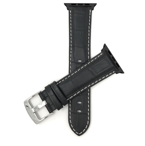 BANDINI  Leather Replacement Watch Strap for Apple Watch Band 46Mm/49Mm/45Mm/44Mm/42MM (Series 3) Series 12 11 10 9 8 7 6 5 Se, Ultra 3 2 1