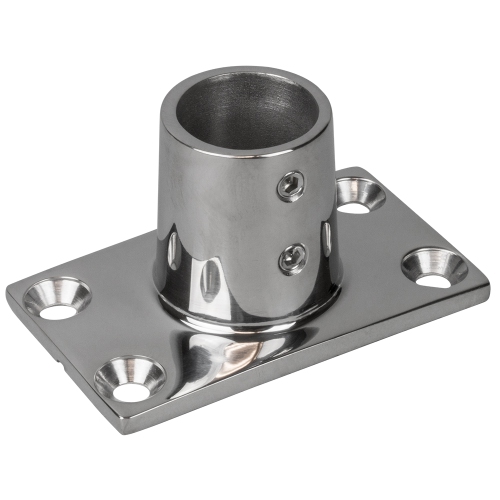 SEA-DOG  Rail Base Fitting Rectangular Base 90° 316 Stainless Steel - 1-7/8" X 3-3/16" - 1" Od
