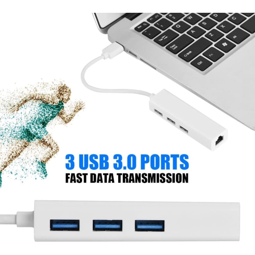 USB to Ethernet Network LAN Adapter with 3Port USB 2.0 HUB