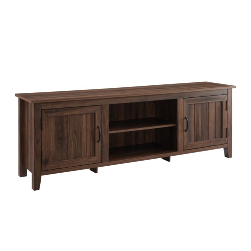 70" Simple Modern Farmhouse Wood TV Stand with Grooved Door - Available in 4 Colours