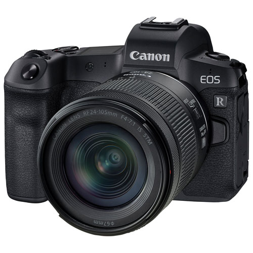 Appareil photo sans miroir plein format EOS R de Canon avec objectif IS STM de 24-105 mm