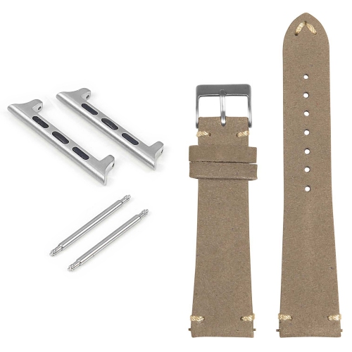 STRAPSCO  Suede Strap for Apple Watch - 38MM - In Grey