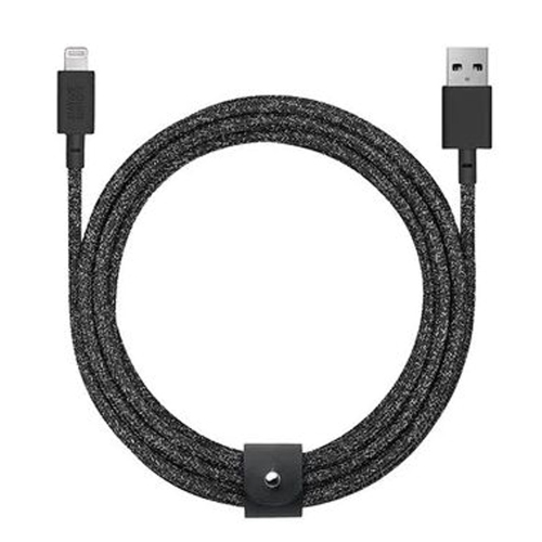 Native Union Belt Cable XL Lightning 10ft Black Charge/Sync Cables BELTKVLCSBLK3