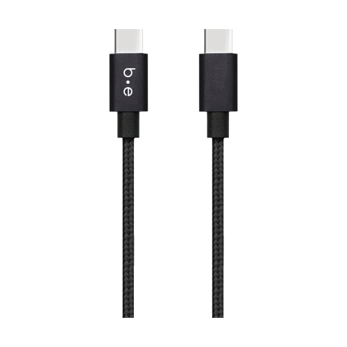 Blu Element Braided Charge/Sync USB-C to USB-C Cable 4ft 60W | Black