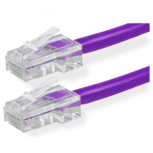 TECHCRAFT  7' Cat6 Utp Network Cable Economy No Boot In Purple