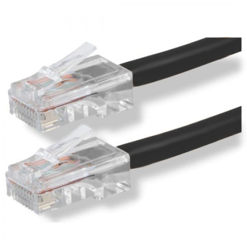 TECHCRAFT  20' Cat6 Utp Network Cable Economy No Boot In Black