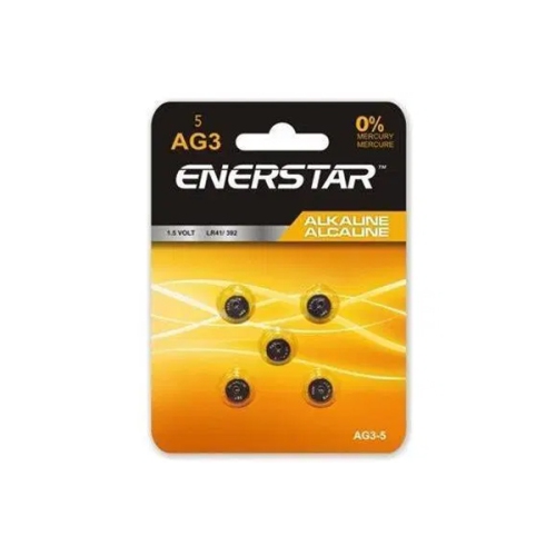 50-Pack LR41 / AG3 Enerstar Alkaline Button Batteries