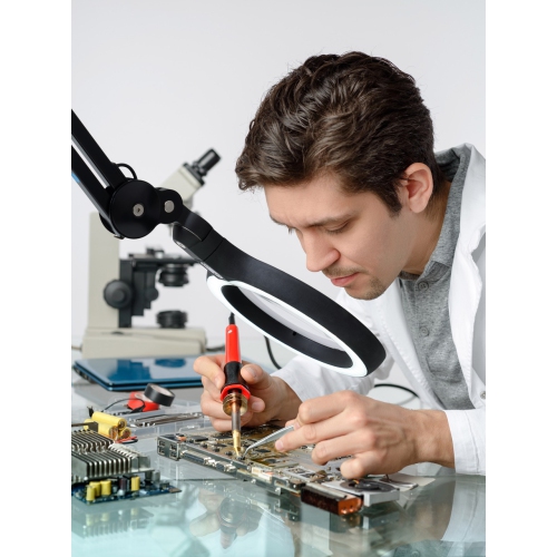 Omega 5 ESD LED Magnifying Lamp