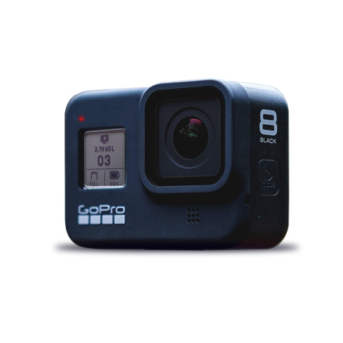GoPro HERO8 Black - Essential Bundle - GoPro HERO8 Black + 2x Spare Battery + The Handler + Compact Case + 32 GB MicroSD Card